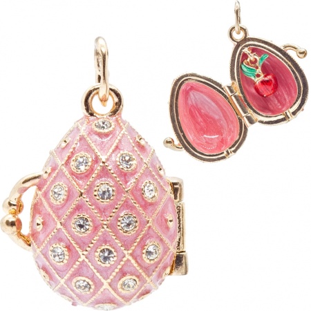 Кулон открыв. "Сетка" розовый арт. 121402702