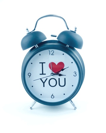 Будильник средний "I love you" (черный) Артикул: 4223 