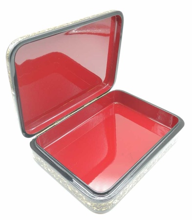 Шкатулка лаковая миниатюра "В синем платке" 11х14 см. арт. 8685233