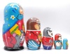 Матрешка Матрешка сказка "Колобок" 18 см. 5 мест арт. 445288 русских сувениров  