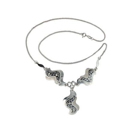 картинка Серебряное Колье "Ручеёк" Арт: 10190153А05 