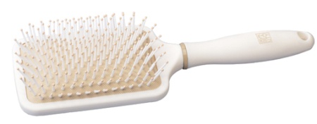 Массажная щетка квадратная "Крем брюле" DEWAL BEAUTY DBKB4 