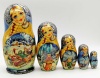 Матрешка "Зимнее раздолье" 19 см. 5 мест арт. 92654