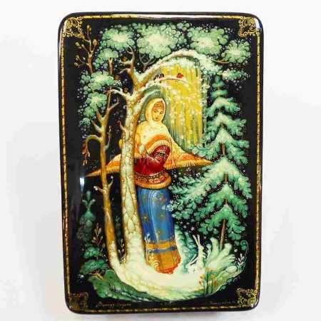Шкатулка Холуй "Зимняя сказка" 15х10см арт. 140119053