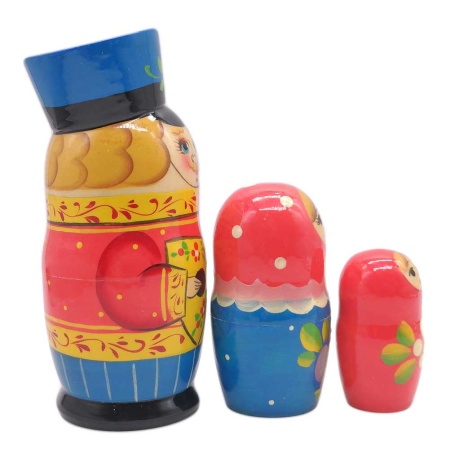 Матрешка "Мужик с балалайкой"  13 см. арт. 853443  Матрешка "Мужик с балалайкой"  13 см. арт. 853443