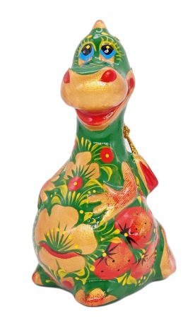 Фигурка елочная игрушка "Дракон" 10 см. арт. 7876228