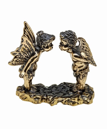 Фигурка из латуни Валентинки без подставки 45х40 мм. арт. 1133.1