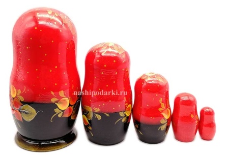Матрешка цветы 5 мест 17см арт. 98612761
