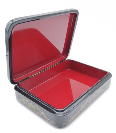 Щкатулка лаковая "Храм Христа Спасителя" 13х9 см. арт. 875322