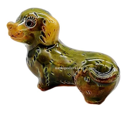 Такса Петровская игрушка 7х5 см. арт. 5687651  Такса Петровская игрушка 7х5 см. арт. 5687651