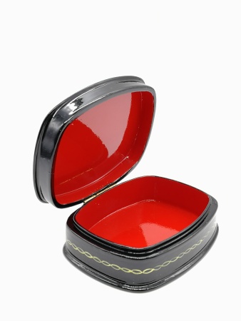 Шкатулка Палех "Встреча" 11х9 см. арт. 2346583 