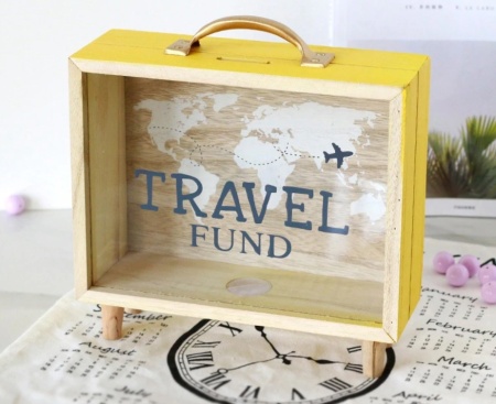 Копилка деревянная "Чемодан" Артикул: 8016 