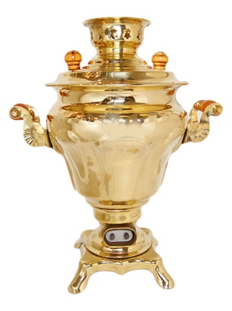 картинка Самовар электрический 2.5 литра "Латунь-золото" арт. 9942622 Москва