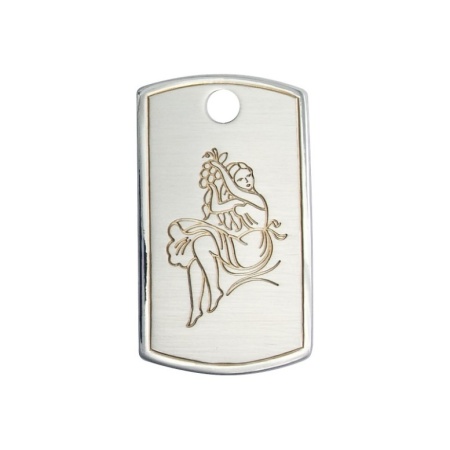 картинка Серебряная Подвеска-жетон "Дева" Арт: 10040479Д11 