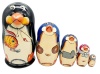 картинка Матрешка пингвин 5 мест 16 см. арт. 9867533 матрешки