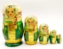 Матрешка авторская "Изумрудный колос" 17 см. арт. 55468