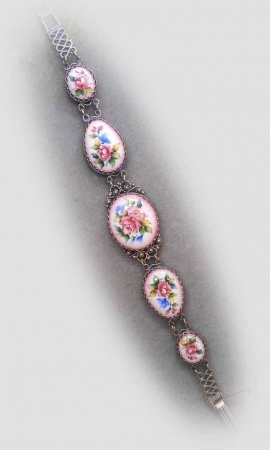 картинка Ростовская финифть браслет арт. 1118388  картинка Ростовская финифть браслет арт. 1118388