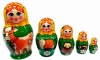 Матрешка авторская коровка 15 см 5 мест арт. 911778