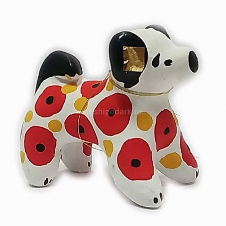 Дымковская игрушка "Собачка" 5х4см арт. 1118175