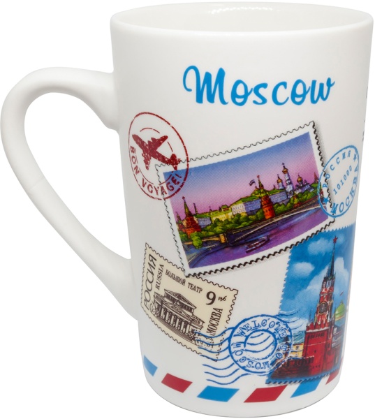 Кружка матовая "Москва. Марки" 350 мл арт 9877533