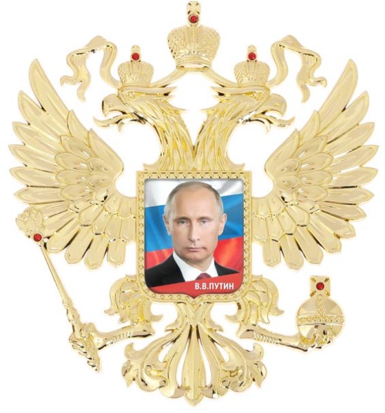 Герб настенный «В. В. Путин» арт. 3442114