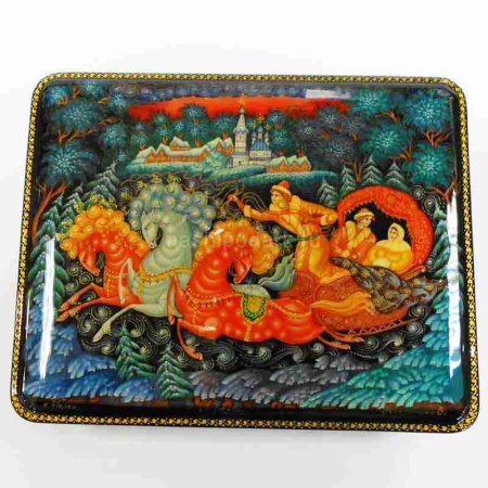 Шкатулка Холуй "Тройка" 15х9см арт. 140119090