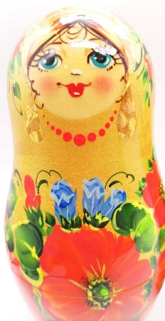 Матрешки маки 5 мест 15 см. арт. 53449