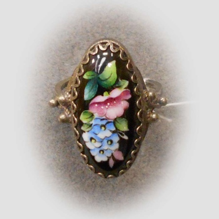 картинка Ростовская финифть Брошь арт. 1118451 