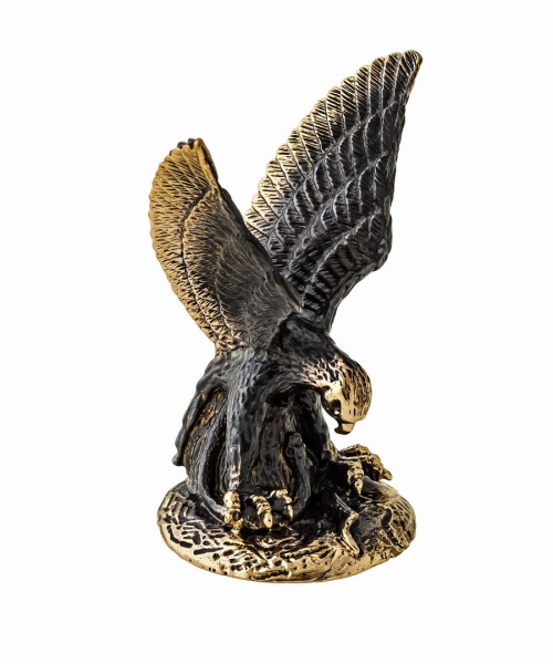 Фигурка из латуни Птица Орел Кавказ без подставки 35х45 мм. арт. 1181.1