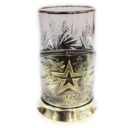 Подстаканник никелированный "Армия" Арт. 2102297