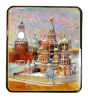 Шкатулка лаковая на перламутре "Москва" 15х13 арт. 8768443