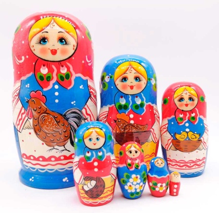 Матрешка Сергиево-посадская 7 мест 18 см. арт. 6322298