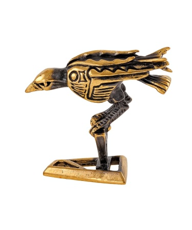 Фигурка из латуни Птицы Вороны Готика без подставки 50х50 мм. арт. 2309.1