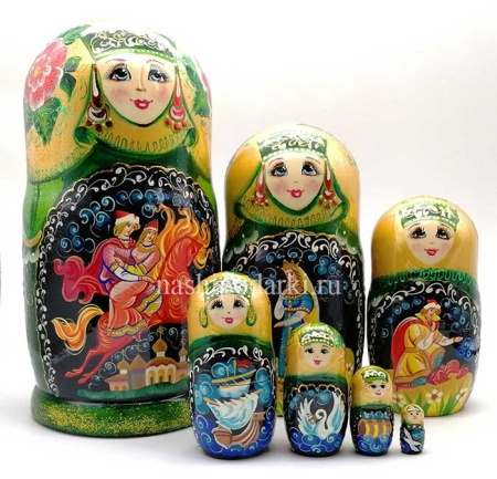 Матрешка сказка "Иван Царевич" 22см 7 мест арт. 468655  Матрешка сказка "Иван Царевич" 22см 7 мест арт. 468655