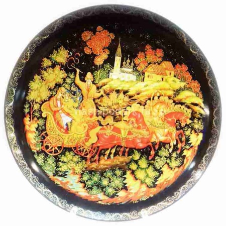 Тарелка сувенир на стену "Тройка" 20х20см Арт. 270219334