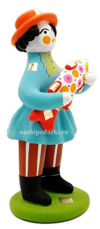 Мужик с рыбой 15 см. арт. 326583