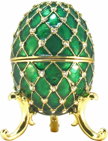 Яйцо пасхальное "Сетка" , цвет зелёный арт. BP2929K2 