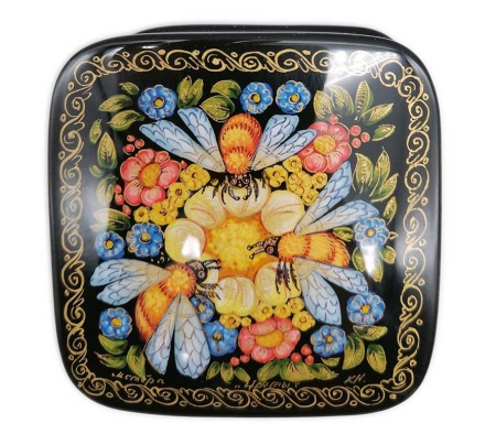 Шкатулка Мстера "Пчелки" 8х6,5 см. арт. 552229