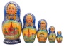Матрешка высокохудожественная Москва 20 см. 5 мест арт. 463611