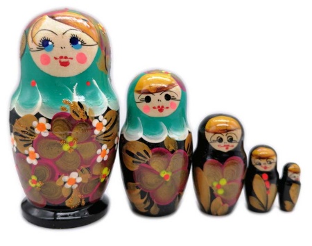 Матрешка 5 мест 11 см. арт. 8768233