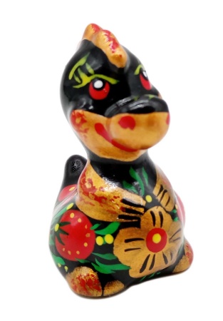 Фигурка дракона малая Хохлома 3х5 см. арт. 565322 