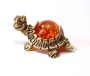 Фигурка из латуни с янтарем Черепашка арт. 135