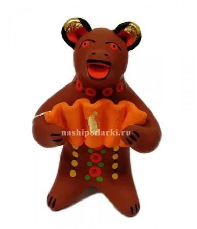Медведь с гармонью 8см арт.32813 Медведь с гармонью 8см арт.32813