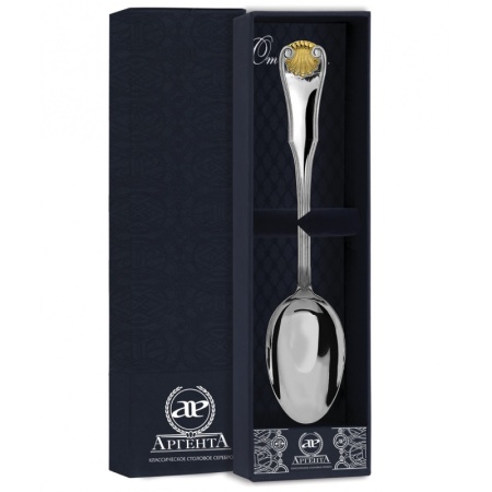 Ложка столовая "Визит" с позолотой Артикул: 260ЛЖ01802, магазин 