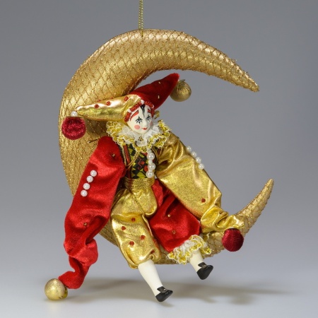 Ёлочная игрушка Клоун на луне арт. 8976453 Ёлочная игрушка Клоун на луне арт. 8976453