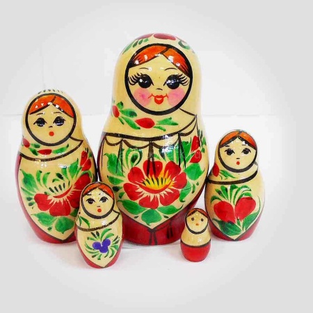 Матрешка "Вятская" 5 мест 9см арт. 1218743