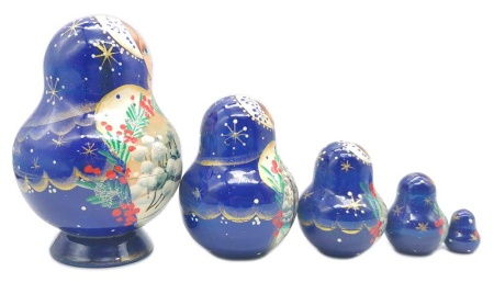 Матрешка "Зимняя рябинка" 12 см. арт. 5746754