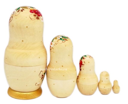 Матрешка рябинка матовая 15 см. 5 мест арт. 3465311  Матрешка рябинка матовая 15 см. 5 мест арт. 3465311