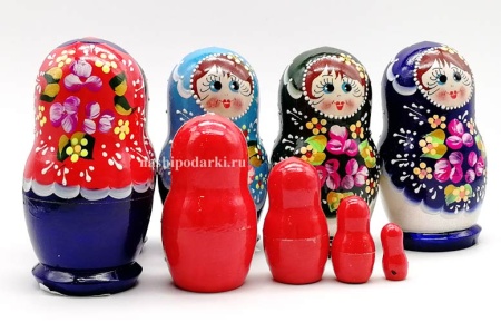 Матрешка недорогая 11 см. 5 мест арт. 632467