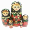 картинка Матрешка Хохлома 5 мест 10см арт. 1118354